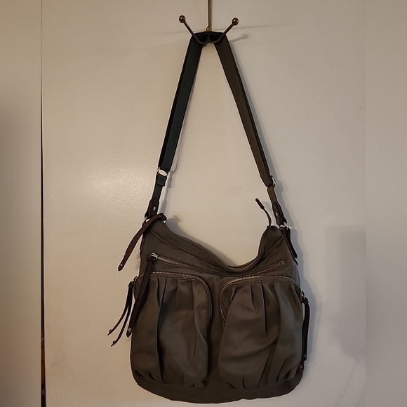 MZ Wallace | Bags | Mz Wallace Mia Bedford Nylon Taupe Crossbody